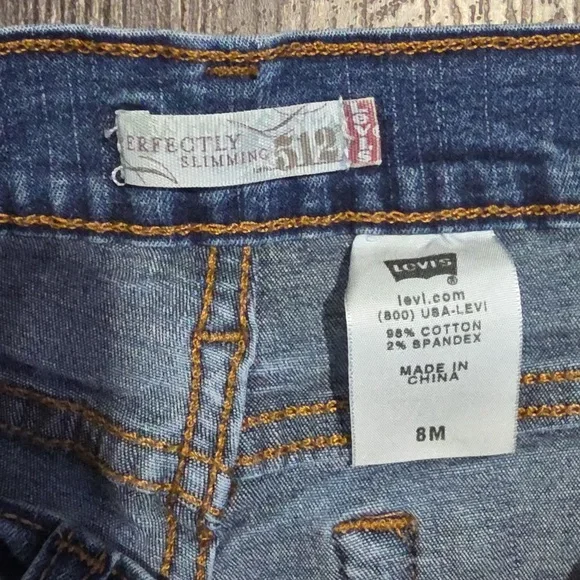 Levi's 512 Women's Size 8M Perfectly Slimming Bootcut Jeans Stretch - Picture 2 of 8